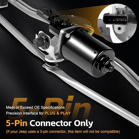 MOTER FRONTSHIELD ANDERSIELD ASSEMBLY و RINKAGE ASSEMBLY لجيب رانجلر 2007-2018 ، JEEP WRANGLER JK 2018 ، 3.6L 3.8L PIPERS PRESSION #55077859AB ، 55077859AD ، 550777859AC in Kuwait