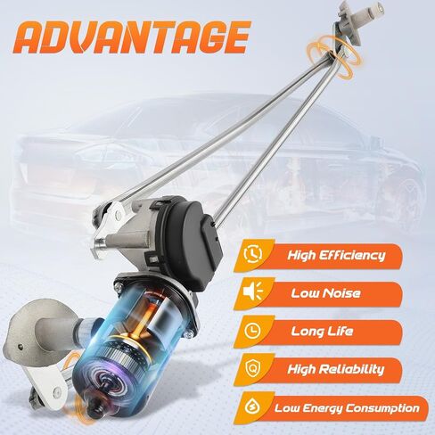 602-306AS Front Windshield Wiper Motor and Linkage Assembly Compatible with Ford E-150 E-250 E-350 E-450# 3L5Z17508AA, 3W7Z17508AA, 5C2Z17508AA in Saudi Arabia