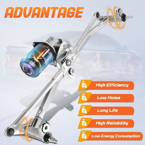 602-650AS Front Windshield Wiper Motor and Linkage Assembly Compatible with Volkswagen Clasico 2011-2015;Golf 1999-2010; Jetta 1999-2005 in Saudi Arabia
