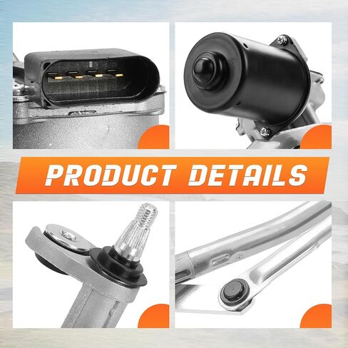 602-650AS Front Windshield Wiper Motor and Linkage Assembly Compatible with Volkswagen Clasico 2011-2015;Golf 1999-2010; Jetta 1999-2005 in Saudi Arabia