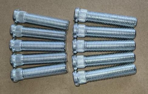 10pcs 1/2 "أطول من عجلات العجلة مسمار الترباس نوبات لعام 1982-2004 شيفروليه كورفيت كافاليير كامارو ث/عجلة الفواصل .5" in Saudi Arabia