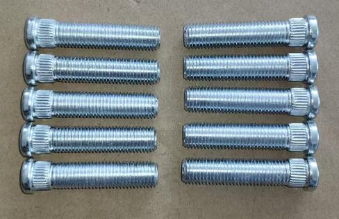 10pcs 1/2 "أطول من عجلات العجلة مسمار الترباس نوبات لعام 1982-2004 شيفروليه كورفيت كافاليير كامارو ث/عجلة الفواصل .5" in Saudi Arabia