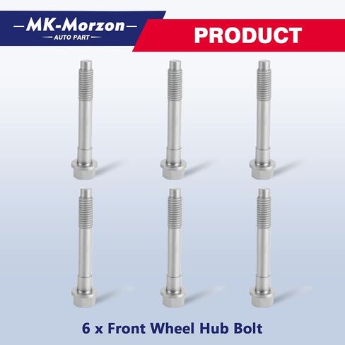 926-173 Front Wheel Hub Bolt Compatible with J-eep 2007-2018 Wrangler 2018 Wrangler JK 1999-2004 Grand Cherokee Wheel Bolts Replace# 5012436AA, 5012436AB (6Pcs) in Saudi Arabia