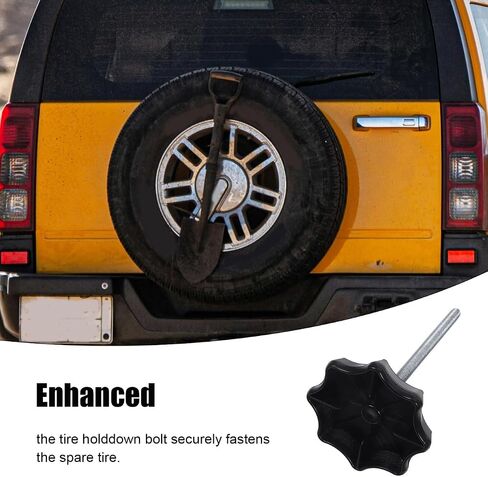PRETYZOOM Spare Tire Mount Bolt Durable Tire Hold Down Hardware for Easy Installation Universal Fit for Various Car Models Rust-Resistant Design in Saudi Arabia