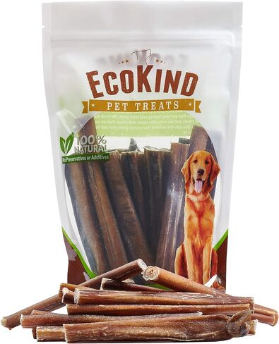 EcoKind Pet Treats All-Natural Premium 4 Inch Bully Sticks for Dogs | 16 Oz. Bag | Delicious Protein Rich Dog Chews in Kuwait