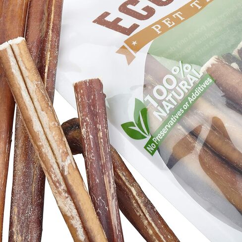 EcoKind Pet Treats All-Natural Premium 4 Inch Bully Sticks for Dogs | 16 Oz. Bag | Delicious Protein Rich Dog Chews in Kuwait