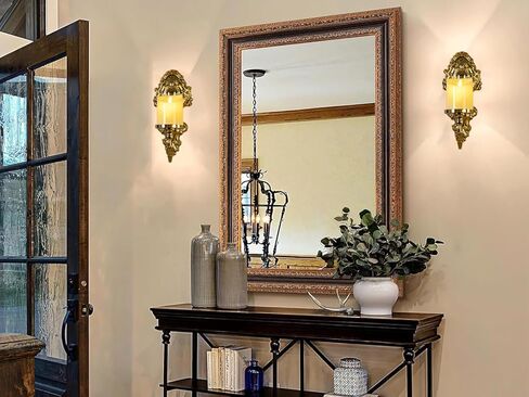 Gold Candle Sconces for Tapered Candlestick,Pack of 2, Gold Candle Wall Sconce Holder Iron Candelabra in Kuwait