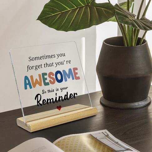 Human Sunshine Gifts for Office Acrylic Plaques Desk Decor,Thank You Gifts for Coworker Leader Teacher Coach Mentor in Saudi Arabia