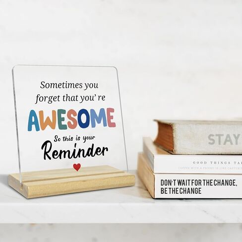 Human Sunshine Gifts for Office Acrylic Plaques Desk Decor,Thank You Gifts for Coworker Leader Teacher Coach Mentor in Saudi Arabia