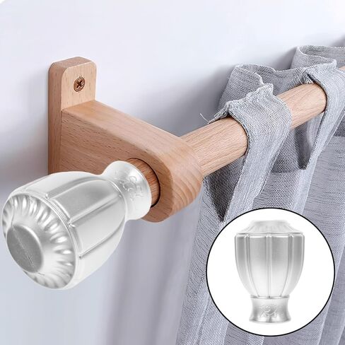 JOJOFUNY 6PCS BAY WINDOW CARTINE CARTING CAPS CAPS ROD ROD COVER in Kuwait
