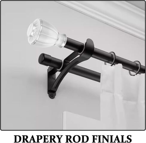 JOJOFUNY 6PCS BAY WINDOW CARTINE CARTING CAPS CAPS ROD ROD COVER in Kuwait