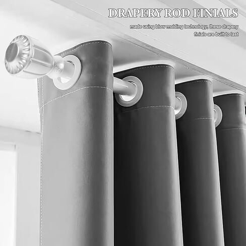 JOJOFUNY 6PCS BAY WINDOW CARTINE CARTING CAPS CAPS ROD ROD COVER in Kuwait