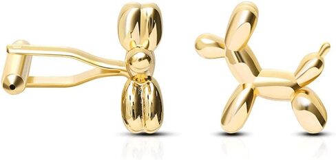 Wholesale Balloon Dog Cufflinks Nail Cufflinks French Shirt (Gold) (Gold B) in Saudi Arabia
