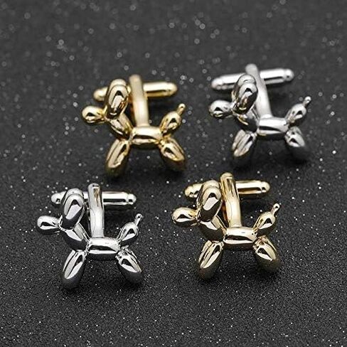 Wholesale Balloon Dog Cufflinks Nail Cufflinks French Shirt (Gold) (Gold B) in Saudi Arabia