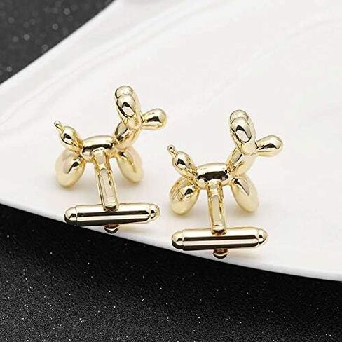 Wholesale Balloon Dog Cufflinks Nail Cufflinks French Shirt (Gold) (Gold B) in Saudi Arabia