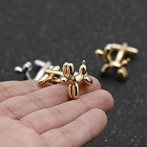 Wholesale Balloon Dog Cufflinks Nail Cufflinks French Shirt (Gold) (Gold B) in Saudi Arabia