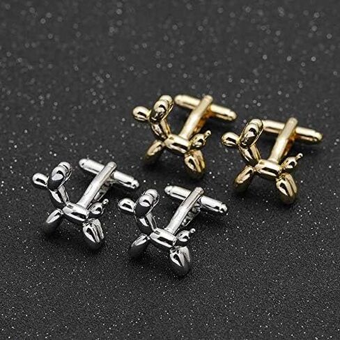 Wholesale Balloon Dog Cufflinks Nail Cufflinks French Shirt (Gold) (Gold B) in Saudi Arabia