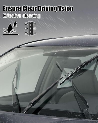 2Pcs Wiper Blade Refill Fit for Volvo S60 V60 T5 T6 T8 B5 2019-2025, Rubber Front Windshield Wiper Blades Refills Replace 31693569 in Saudi Arabia