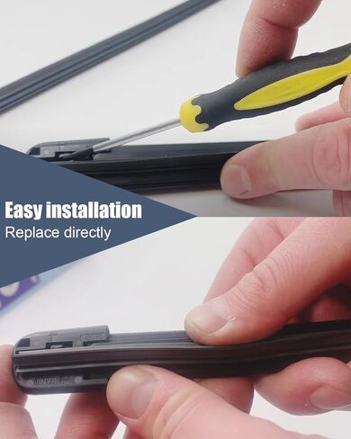 2Pcs Wiper Blade Refill Fit for Volvo S60 V60 T5 T6 T8 B5 2019-2025, Rubber Front Windshield Wiper Blades Refills Replace 31693569 in Saudi Arabia