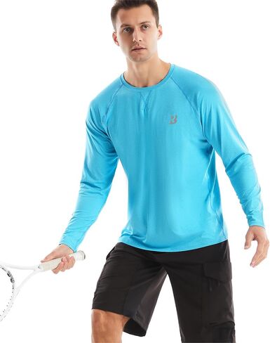 Men’s Sun Protection Shirts, UPF 50+ Long Sleeve Rash Guard,Outdoor Swim Shirt Quick Dry Lightweight for Hiking Running in Saudi Arabia