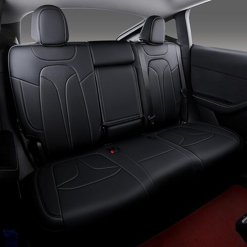 أغطية مقعد مخصصة من طراز Y لعام 2025 2026 Tesla Model Y Juniper تغطية كاملة مقعد مقعد مريح من الجلد مريح مجموعة كاملة (أبيض) in Kuwait