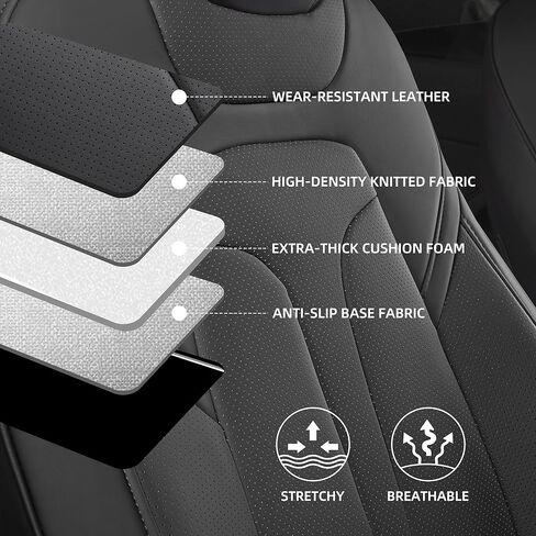 أغطية مقعد مخصصة من طراز Y لعام 2025 2026 Tesla Model Y Juniper تغطية كاملة مقعد مقعد مريح من الجلد مريح مجموعة كاملة (أبيض) in Kuwait