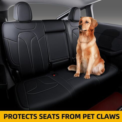 أغطية مقعد مخصصة من طراز Y لعام 2025 2026 Tesla Model Y Juniper تغطية كاملة مقعد مقعد مريح من الجلد مريح مجموعة كاملة (أبيض) in Kuwait