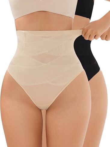 JulyGirl Thong Shapewear Tummy Control for Women Compression Underwear Women Tummy Control Thongs in Saudi Arabia