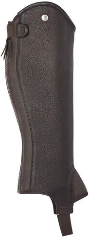 Dover Saddlery Ladies' Stay Tight Leather Half Chaps, Color: Brown, Size: Sm-Short in Saudi Arabia