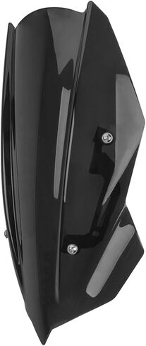 Motorcycle Windshield Deflector with Bracket Double Bubble Windscreen Fit for Z400 Z 400 2019 2020 2021 2022 2023 2024 Wind Shield Screen Visor Flyscreen, Black in Saudi Arabia