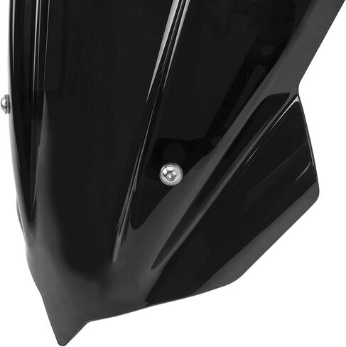 Motorcycle Windshield Deflector with Bracket Double Bubble Windscreen Fit for Z400 Z 400 2019 2020 2021 2022 2023 2024 Wind Shield Screen Visor Flyscreen, Black in Saudi Arabia