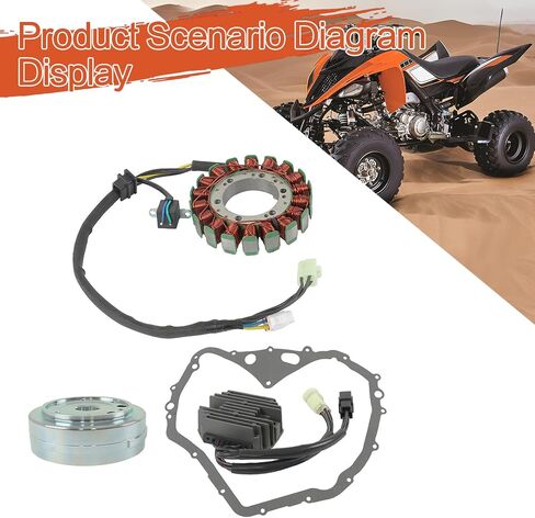 labwork Stator Regulator Rectifier Flywheel Kit Replacement for Arctic Cat 400 Auto 2003-2008 Replacement for 32102-38F00 32102-38F01 3430-053 3530-059 3402-590 in Saudi Arabia