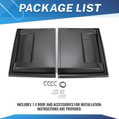 KUAFU Hard Roof Top Compatible with 1990-2025 Kawasaki Mule 2010 2020 2030 2500 2510 2520 3000 3010 3020 4000 4010 Diesel 4x4 FE SE Replacement for KAF30-030A Top Roof Plastic Black in Saudi Arabia