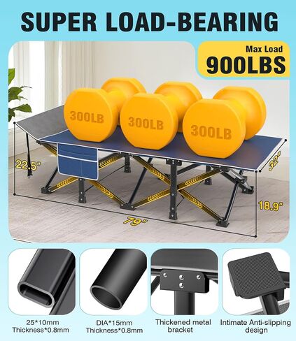 Slendor Camping Cot, Folding Camping Cots for Adults with Mattress, Portable Camping Bed Sleeping Cot with Pillow&Carry Bag for Office/Home Nap, Outdoor, Camping, Travel, Max Load 600lbs in Saudi Arabia