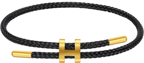 AIMADE Bracelets for Women Adjustable Charm Bracelet, 18k Gold-plated Buckle Design Titanium Steel Wire Rope Women's Gift Jewelry in Kuwait
