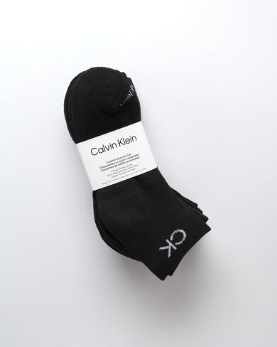 Calvin Klein Girls' Quarter Socks - 6 Pack Stretch Performance Cushioned Comfort Athletic Ankle Socks with Arch Support in Saudi Arabia