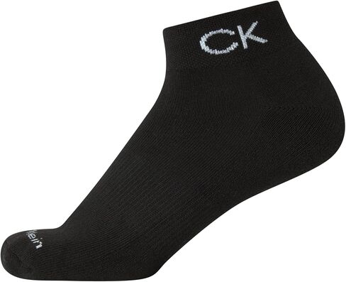 Calvin Klein Girls' Quarter Socks - 6 Pack Stretch Performance Cushioned Comfort Athletic Ankle Socks with Arch Support in Saudi Arabia