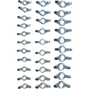 FDXGYH 30pcs Wing/Butterfly Nuts Carbon Steel Yuanbao Screw Wingnuts Fasteners Parts (1/4"-20, 5/16"-18, 3/8"-16)