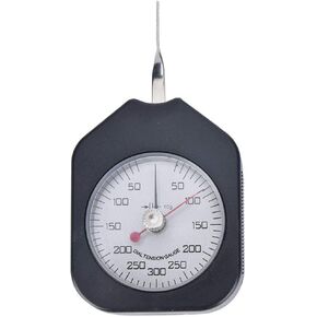 High Precision Double Needles Tension Meter Analog Dial Gauge Measuring Tool Plastic Pointer Type for Continuous Electrical Contact Pressure Micro Switches Valves Spring Tension(SZG-300-2)