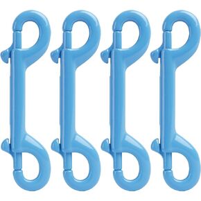 Marine Grade Double Ended Bolt Snap Diving Hook Clips,Scuba Trigger Clip,Large 4-1/2'' 115mm 316 Stainless Steel Light Blue