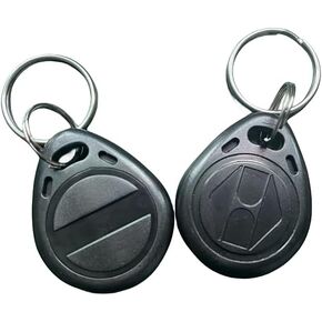 125kHz T5577 RFID Key Fob Proximity ID Token Label Rewritable(10PCS) (Black)