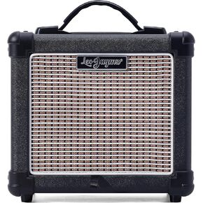Leo Jaymz 10W Electric Guitar Amplifier-Clean and Distortion Channel -2 Band Equalization and BT Play Accompaniment -Recording Studio, Practice Room, Small Courtyard (5",Beige)