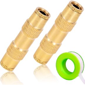 1/2'' Dot Push-To-Connect Fittings,Air Brake Line Fittings，Dot Tube OD Pneumatic Fittings,Air Fittings Straight Union for Trucks Trailers,Air systems and More (2PCS)