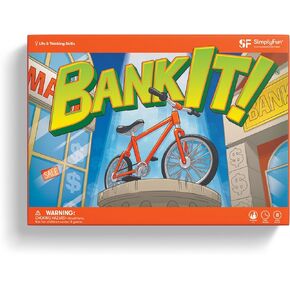 SimplyFun BankIt! - Money Game for Kids - Learn to Save, Spend, Donate, Earn Bank Interest and More - Game for Kids Ages 8 and Up, 1 to 4 Players
