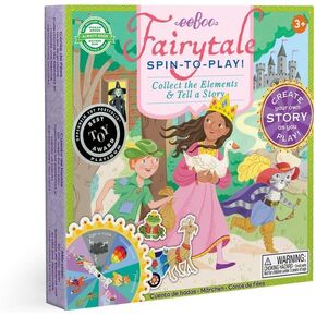 eeBoo: Fairytale Spinner, Collect The Elements & Tell a Story, Create Your Own Story as You Play, for 2 to 4 Players, for Ages 5 and up