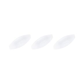 MECCANIXITY Magnetic Stirrer Mixer Stir Bar Rod 25mm(1") x9mm Olive Shape PTFE Coating Magnet White for Laboratory 3Pcs