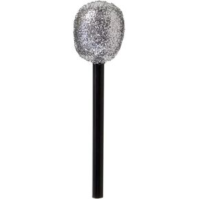 Rhode Island Novelty 10 Inch Glitter Microphone, One per Order