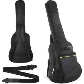 41 Inch Acoustic Guitar Gig Bag with Adjustable Guitar Strap, Waterproof Guitar Backpack 5mm Thick Padding Sponge, Guitar Case Bag with Back Hanger Loop and Shoulder Straps