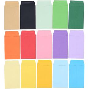 50pcs Packing Envelope Cash Stuffing Envelopes Gift Envelopes for Cash Small Blank Envelopes Coin Envelopes Party Supplies Money Envelope Mailing Envelopes Key Paper Stationery