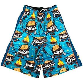 Flow Society S'Mores Society Boys Lacrosse Shorts | Boys LAX Shorts | Lacrosse Shorts for Boys | Kids Athletic Shorts
